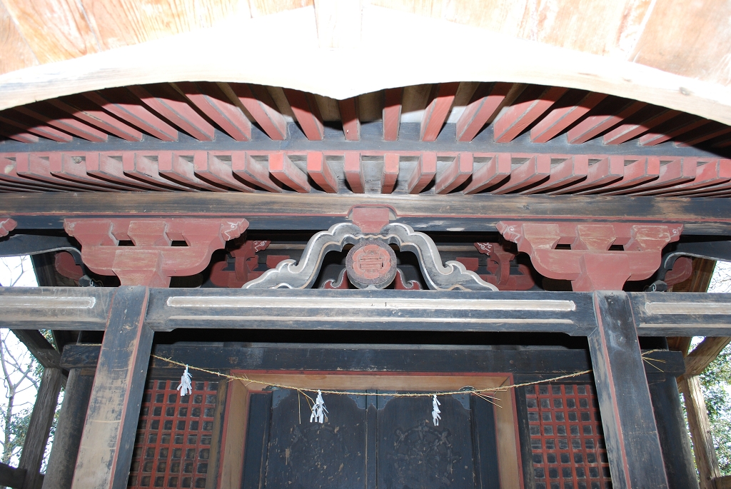 井口八幡神社神殿正面