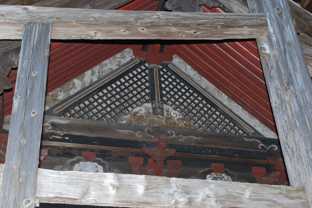 井口八幡神社神殿妻飾