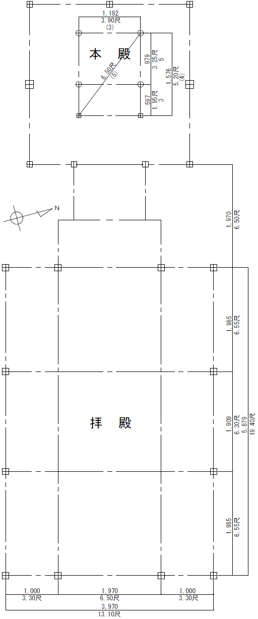 松谷阿蘇神社平面計画