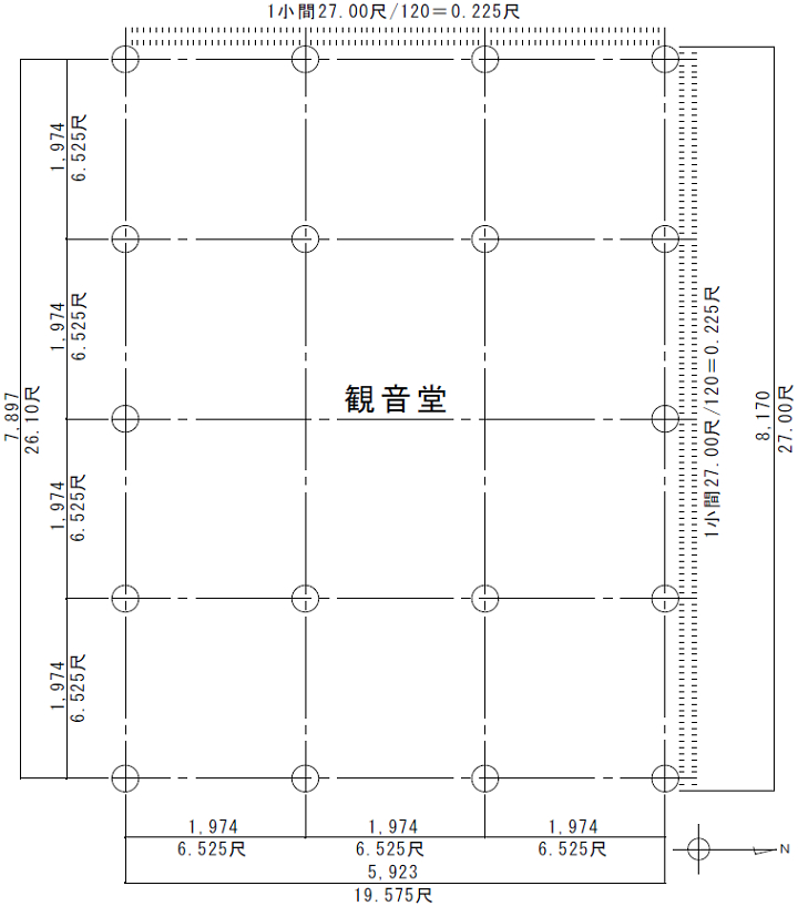 宮原観音堂平面計画