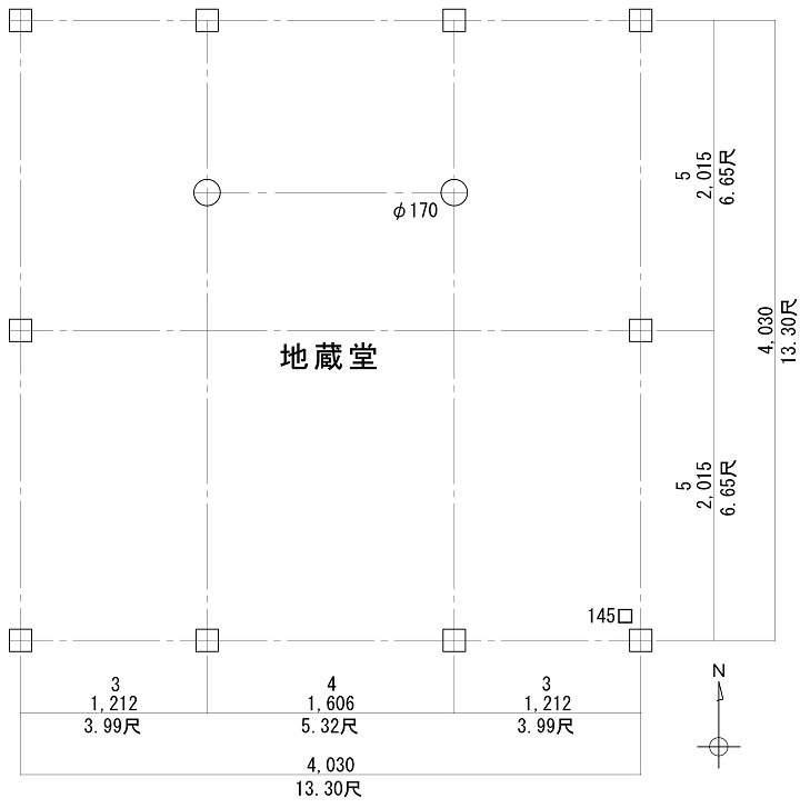 鷺巣地蔵堂平面計画