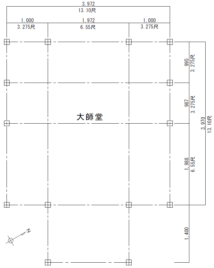 築地御大師堂平面計画