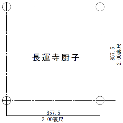 長運寺厨子平面計画