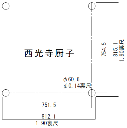 西光寺厨子平面計画