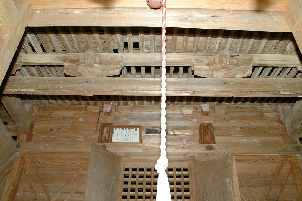 久米治頼神社本殿正面詳細