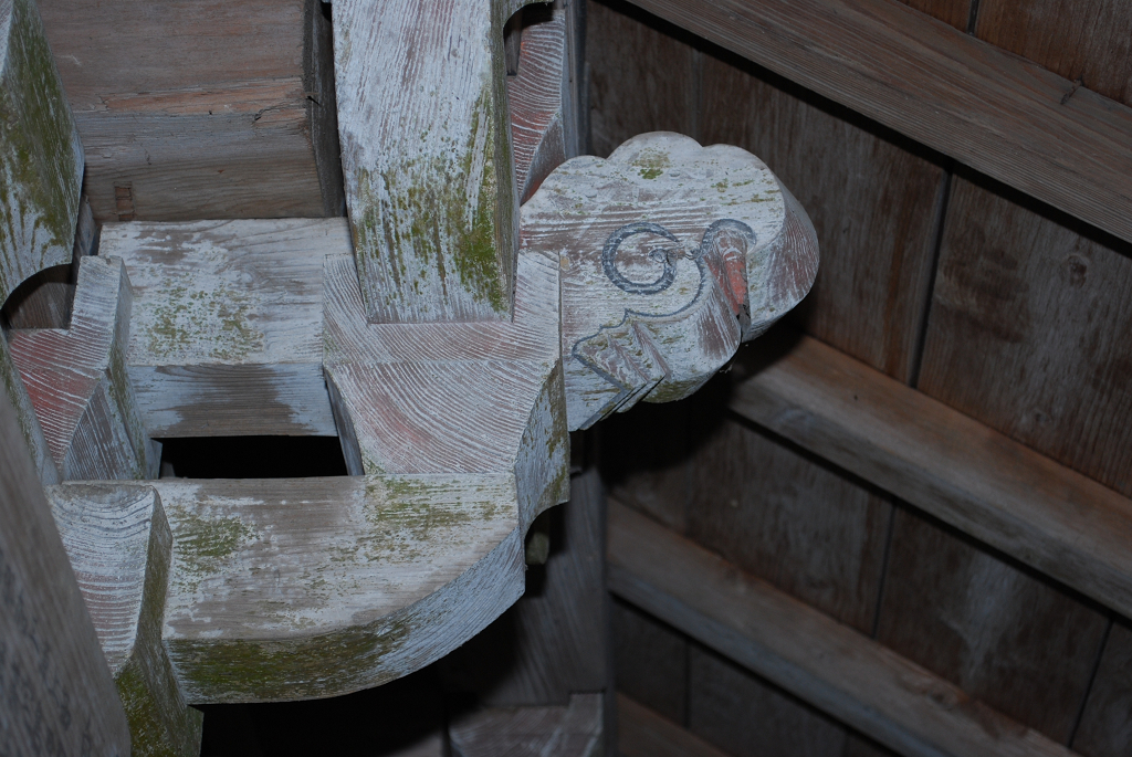 白鳥神社本殿拳鼻