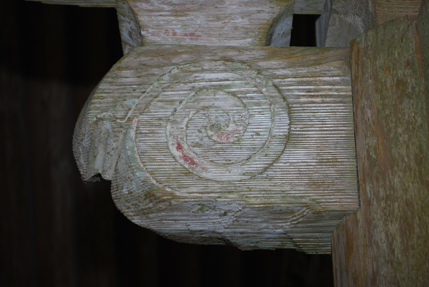 久米熊野坐神社本殿身舎木鼻