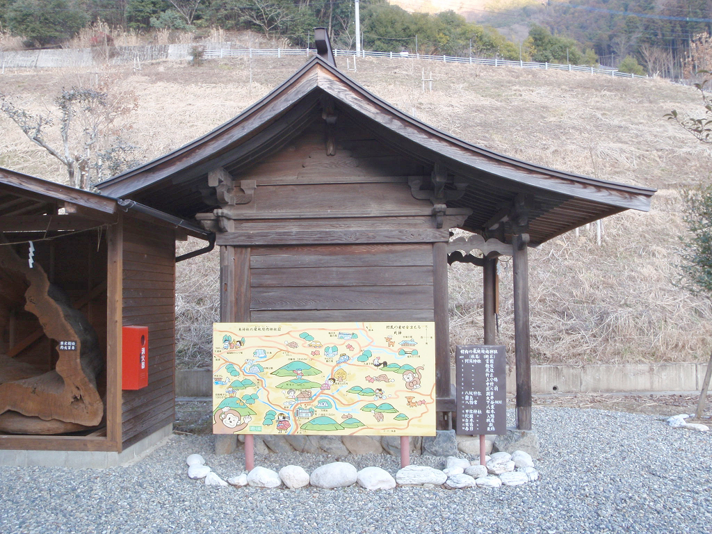 西俣阿蘇神社本殿側面